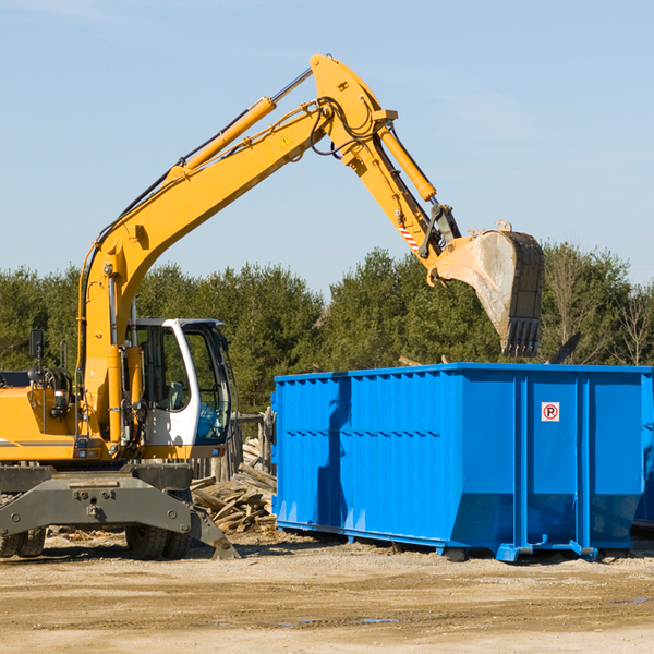 what are the rental fees for a residential dumpster in Angela